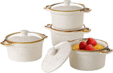 Load image into Gallery viewer, 4PCS CERAMIC RAMEKINS WITH LIDS