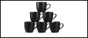 Load image into Gallery viewer, ONEMORE black and white 6-piece CERAMIC mug set