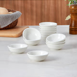 Load image into Gallery viewer, 12 &amp; 24 Pack 1.2 Oz Small Ceramic Dipping Bowls Bulk, White Soy Sauce Dishes for Ketchup, Olive Oil, Sushi, Appetizer &amp; Condiments ,white