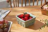 Load image into Gallery viewer, ONEMORE Porcelain Berry Basket Set of 4,and Set of 2,Square fruit bowl with holes and berry filter bowl