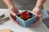 Load image into Gallery viewer, ONEMORE Porcelain Berry Basket Set of 4,and Set of 2,Square fruit bowl with holes and berry filter bowl