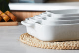 Load image into Gallery viewer, ONEMORE Baking Dishes for Oven,4pcs, for Cooking &amp; Serving, Deep Dish Lasagna Pan,white