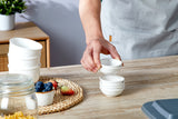 Load image into Gallery viewer, 12 &amp; 24 Pack 1.2 Oz Small Ceramic Dipping Bowls Bulk, White Soy Sauce Dishes for Ketchup, Olive Oil, Sushi, Appetizer &amp; Condiments ,white