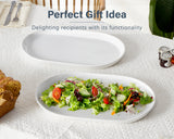 Load image into Gallery viewer, ONEMORE 16 Inch Ceramic Plates - Set of 2 Durable, Stylish Dinner Plates for Serving and Entertaining - white