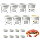 Load image into Gallery viewer, 4-Piece Ceramic Willow Bowls Set with Iron Stand – Ideal Palette for Artists and Crafters