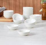 Load image into Gallery viewer, 12 &amp; 24 Pack 1.2 Oz Small Ceramic Dipping Bowls Bulk, White Soy Sauce Dishes for Ketchup, Olive Oil, Sushi, Appetizer &amp; Condiments ,white