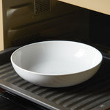 Load image into Gallery viewer, ONEMORE porcelain 6PCS CERAMIC BOWLS,salad pasta bowl, 8.25 x 2 inches in size.,shallow and wide mouthed dish set, white.