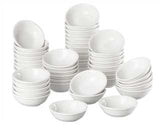 Load image into Gallery viewer, 48 Pack 1.2 Oz Small Ceramic Dipping Bowls Bulk, White Soy Sauce Dishes for Ketchup, Olive Oil, Sushi, Appetizer &amp; Condiments ,white