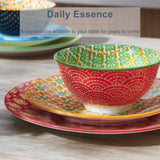 Load image into Gallery viewer, ONEMORE 5.5ich Color Printed Round Bowl, 4pcs color printed round bowls,Scratch resistant ceramic tableware