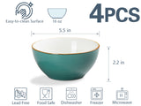 Load image into Gallery viewer, ONEMORE pasta bowl 30 oz porcelain salad bowl light pasta bowl 4-piece set light bowl plate
