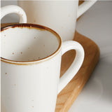 Load image into Gallery viewer, ONEMore coffee cup set, 6pcs 12oz ceramic cups, spotted porcelain, with handle,Suitable for coffee, latte, tea, cocoa