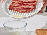 Load image into Gallery viewer, 𝟭𝟭 𝗜𝗻𝗰𝗵 𝗖𝗲𝗿𝗮𝗺𝗶𝗰 𝗕𝗮𝗰𝗼𝗻 𝗧𝗿𝗮𝘆 &nbsp;Round Bacon Pot