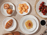 Load image into Gallery viewer, ONEMORE White Spot Plate, Ceramic Salad Plate 6-piece Set