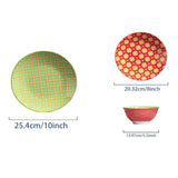 Load image into Gallery viewer, ONEMORE Plate and Bowl Set - Dishwasher Washable Ceramic Utensils Set - Scratch resistant Ceramic Utensils, 4-person (12 pieces)