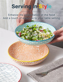 Load image into Gallery viewer, ONEMORE Colored Pasta Bowl Set (6-pack), 36 oz - Ceramic Wide Mouth Bowl for Oven/Microwave/Dishwasher - Stackable, Scratch Resistant - Available in Multiple Colors