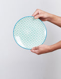 Load image into Gallery viewer, ONEMORE Dinner Plates Set of 6, 8.5 inch Porcelain Pasta Plates - Ceramic Small Kitchen Plate for Salad, Dessert, Appetizer - Microwave, Oven and Dishwasher Safe, Scratch Resistant - Assorted Colors