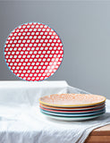 Load image into Gallery viewer, ONEMORE Dinner Plates Set of 6, 8.5 inch Porcelain Pasta Plates - Ceramic Small Kitchen Plate for Salad, Dessert, Appetizer - Microwave, Oven and Dishwasher Safe, Scratch Resistant - Assorted Colors