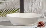 Load image into Gallery viewer, ONEMORE Pasta Bowls Porcelain Salad Bowls Shallow Bowls white