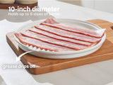 Load image into Gallery viewer, 𝟭𝟭 𝗜𝗻𝗰𝗵 𝗖𝗲𝗿𝗮𝗺𝗶𝗰 𝗕𝗮𝗰𝗼𝗻 𝗧𝗿𝗮𝘆 &nbsp;Round Bacon Pot