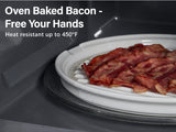 Load image into Gallery viewer, 𝟭𝟭 𝗜𝗻𝗰𝗵 𝗖𝗲𝗿𝗮𝗺𝗶𝗰 𝗕𝗮𝗰𝗼𝗻 𝗧𝗿𝗮𝘆 &nbsp;Round Bacon Pot