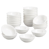 Load image into Gallery viewer, 48 Pack 1.2 Oz Small Ceramic Dipping Bowls Bulk, White Soy Sauce Dishes for Ketchup, Olive Oil, Sushi, Appetizer &amp; Condiments ,white