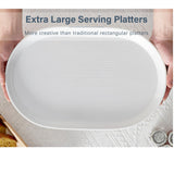 Load image into Gallery viewer, ONEMORE 16 inch ceramic plates for entertaining guests