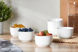 Load image into Gallery viewer, 6pcs &amp; 8pcs Porcelain Soup Bowls, 8oz White Ceramic Bowls For Kitchen, Cereal Bowl ForOatmealFruit, Salad, Ramen And Rice Bowl -Dishwasher &amp; Microwave Safe Bowls, White,, IdealFor Daily Meals, Family Dinners, Parties, And Entertaining