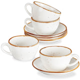 Load image into Gallery viewer, ONEMORE 6.5 Ounce Cappuccino Cups with Saucer