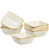 Load image into Gallery viewer, ONEMORE 7 oz. Set of 6 Square Ceramic Dip Bowls