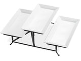 Load image into Gallery viewer, ONEMORE 3 Tier Serving Tray - Collapsible Tiering Stand and Ceramic Serving Tray