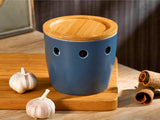 Load image into Gallery viewer, ONEMORE Ceramic Garlic Keeper with Lid, 5 Inch