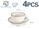 Load image into Gallery viewer, ONEMORE 6.5 Ounce Cappuccino Cups with Saucer